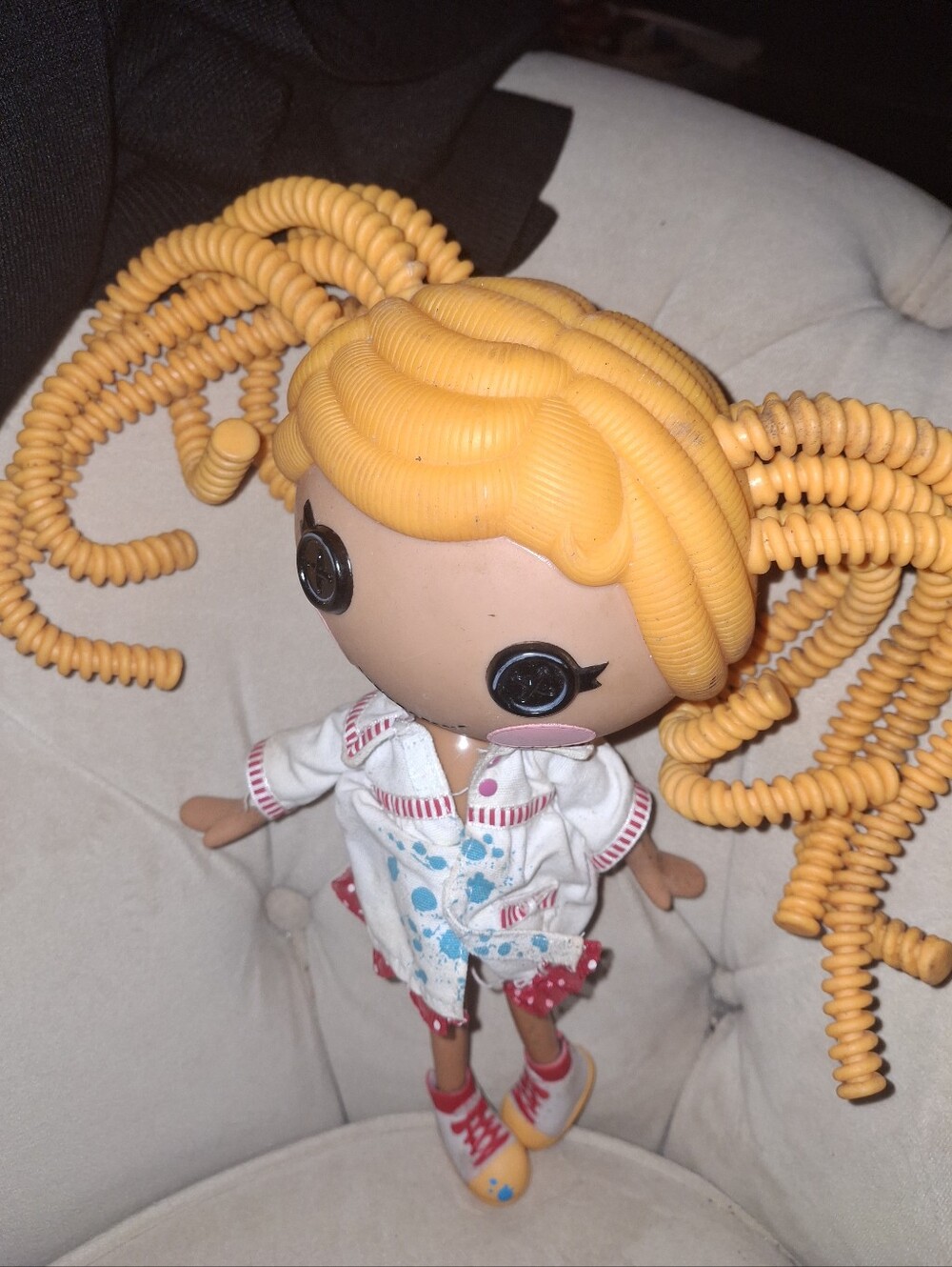 Lalaloopsy 11 Inc Yellow-Haired Fashion Doll with Curly Hair Small Stains